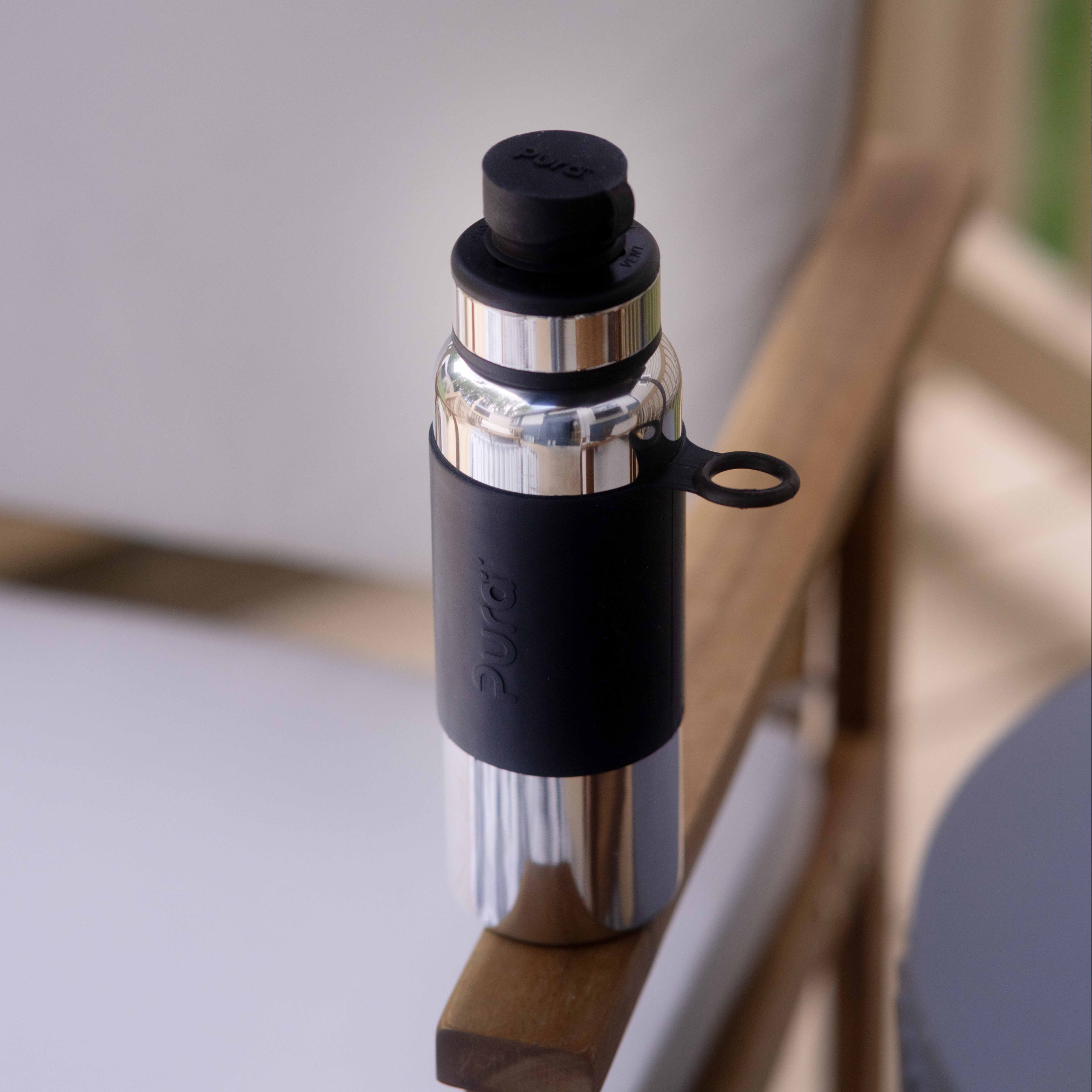 Pura Isolerad Vattenflaska 650 ml / black