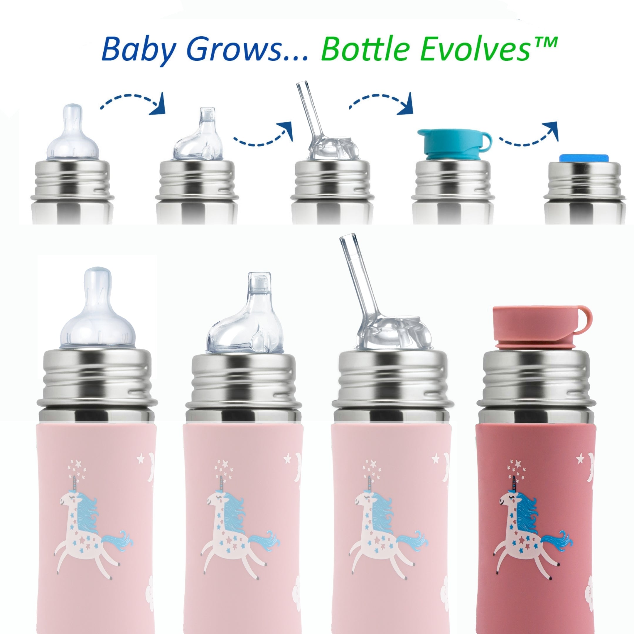 Pura Kiki Vattenflaska 325 ml / unicorn