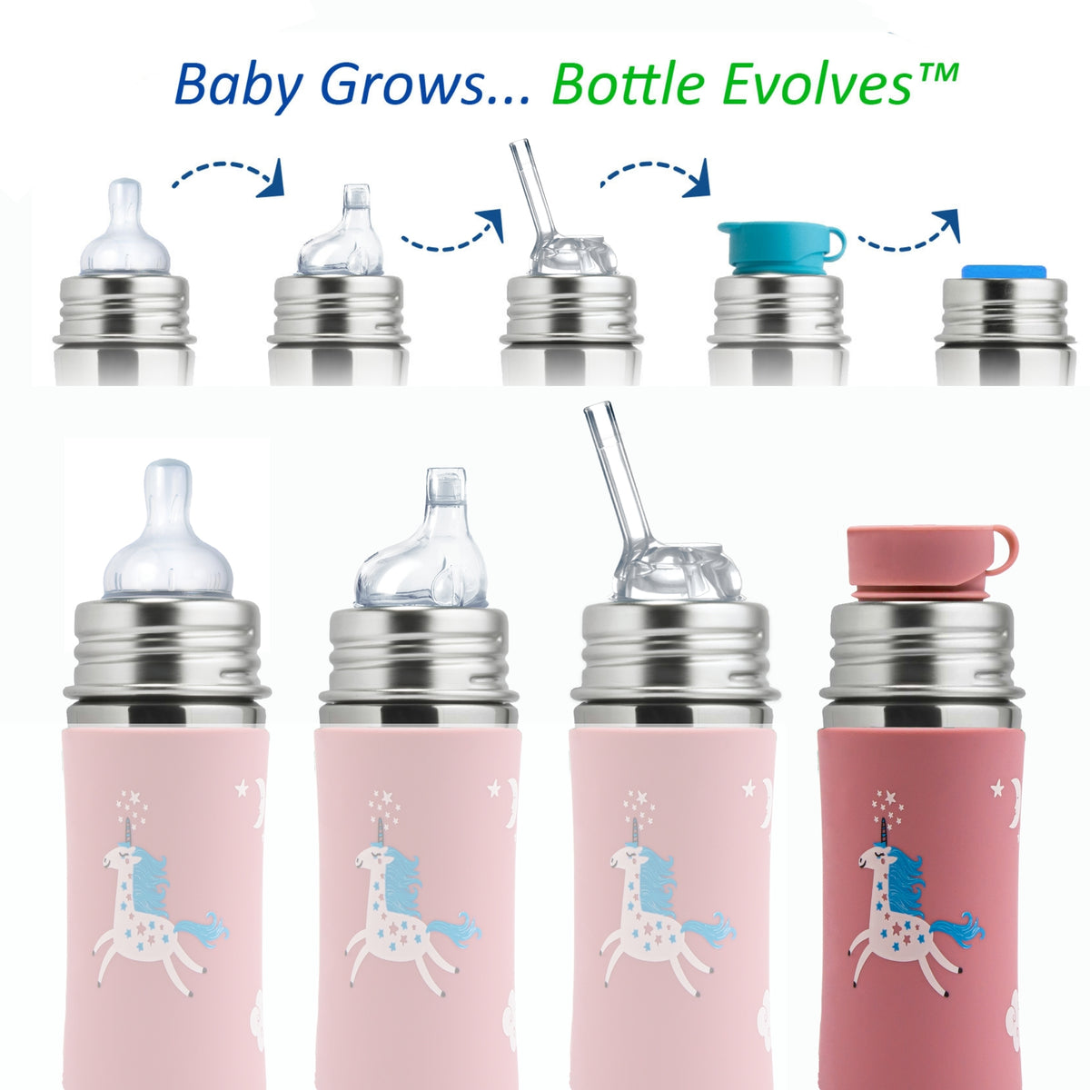 Pura Kiki Vattenflaska 325 ml / unicorn