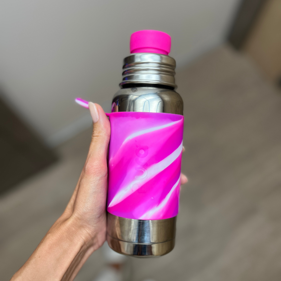 Pura Isolerad Vattenflaska 475 ml / pink swirl