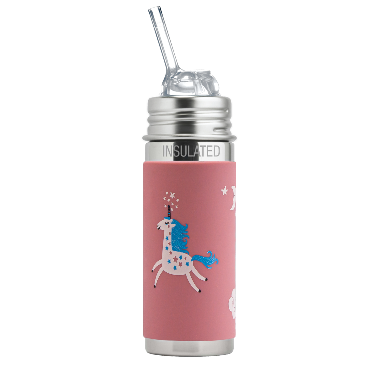 Pura Kiki Isolerad Sugrörsflaska Kiddo 260 ml / unicorn