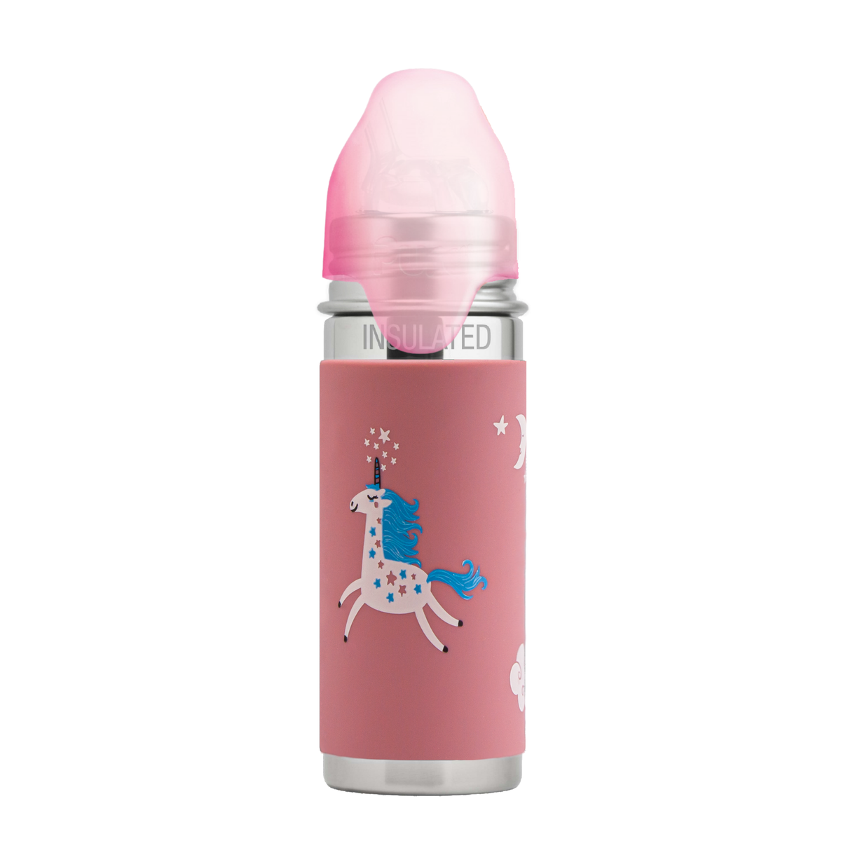 Pura Kiki Isolerad Sugrörsflaska Kiddo 260 ml / unicorn