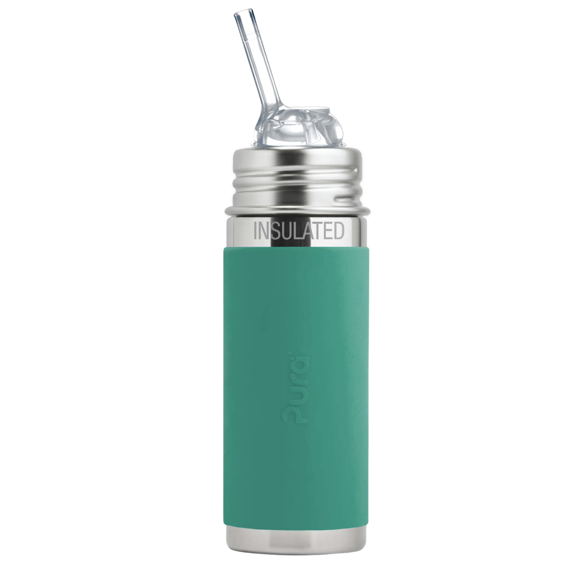 Pura Kiki Isolerad Sugrörsflaska Kiddo 260 ml / mint