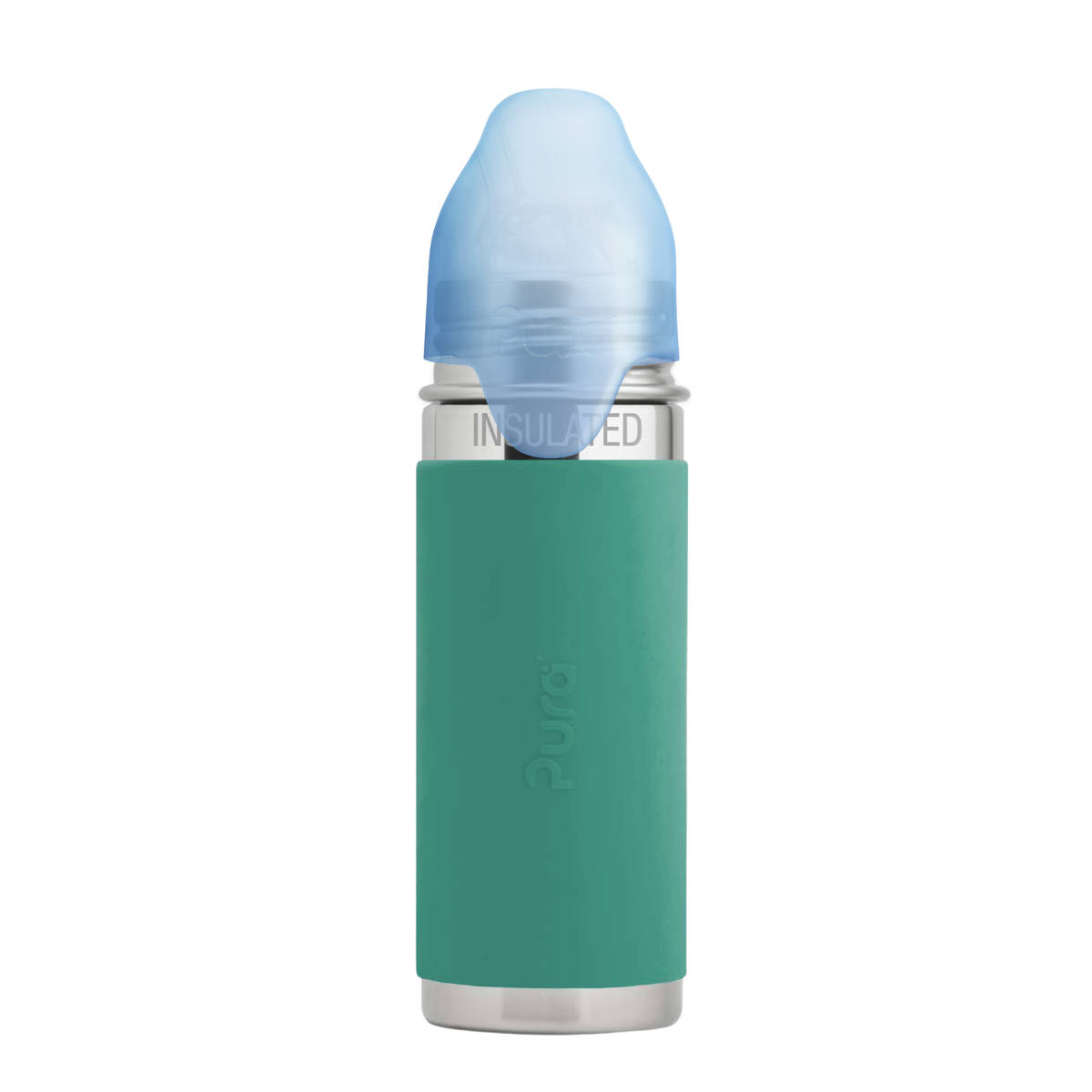 Pura Kiki Isolerad Sugrörsflaska Kiddo 260 ml / mint