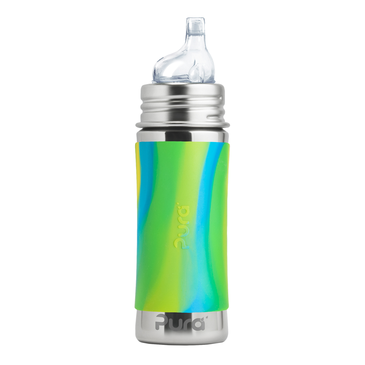 Pura Kiki Pipflaska 325 ml / aqua swirl