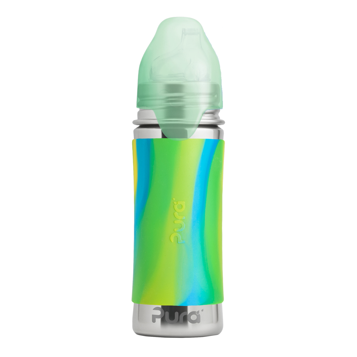 Pura Kiki Pipflaska 325 ml / aqua swirl