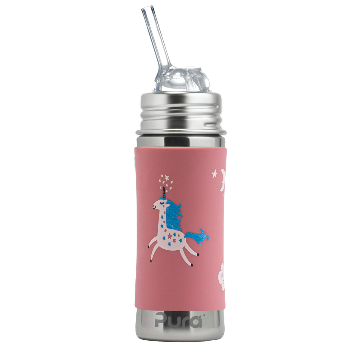 Pura Kiki Sugrörsflaska Kiddo 325 ml / unicorn