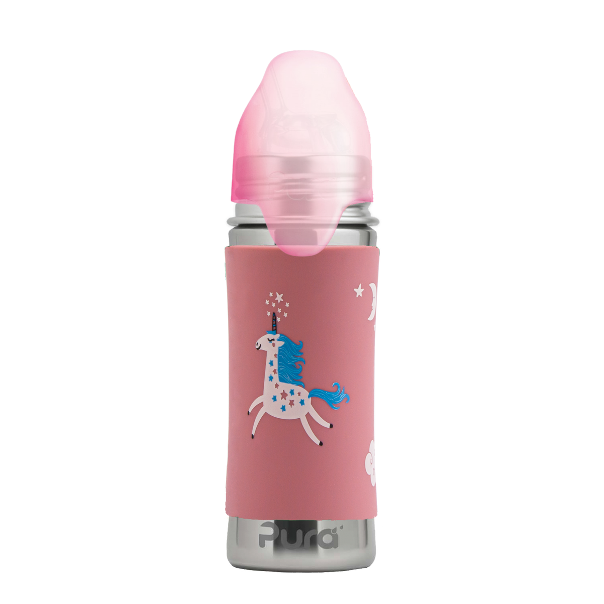 Pura Kiki Sugrörsflaska Kiddo 325 ml / unicorn