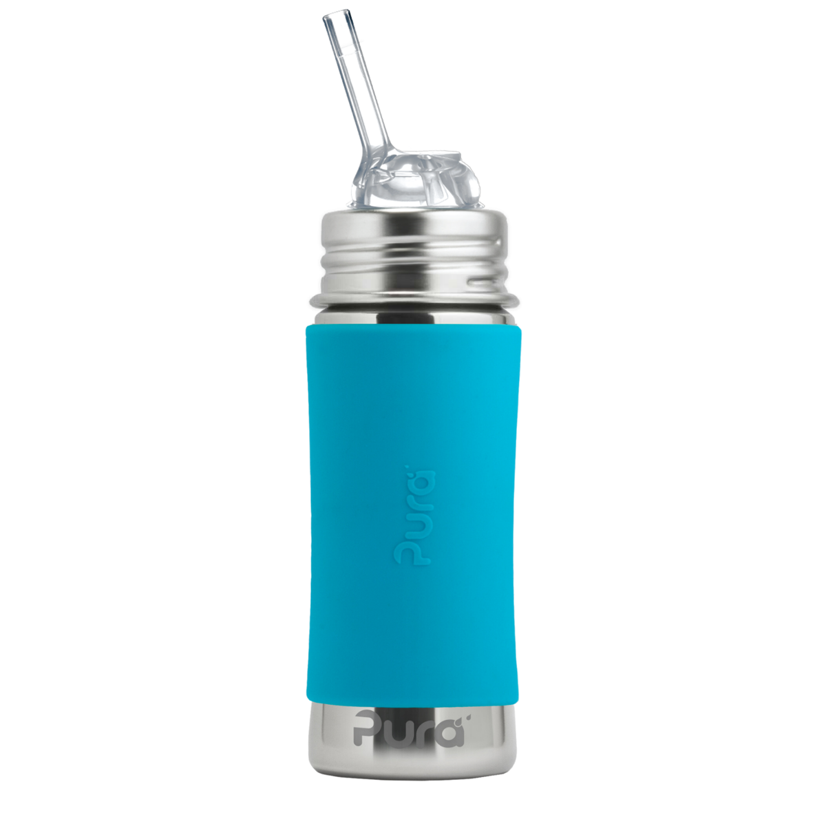 Pura Kiki Sugrörsflaska Kiddo 325 ml / aqua