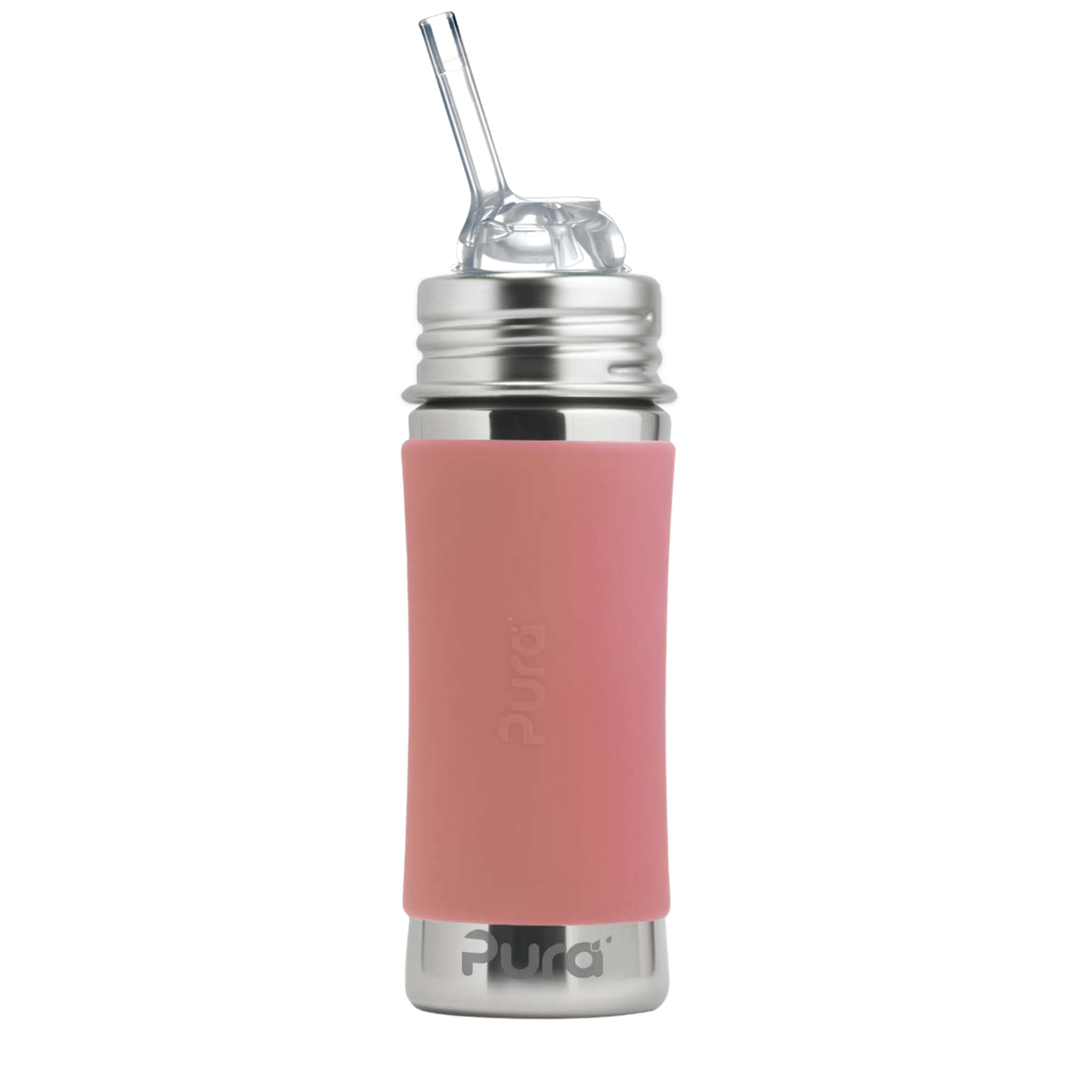 Pura Kiki Sugrörsflaska Kiddo 325 ml / rose