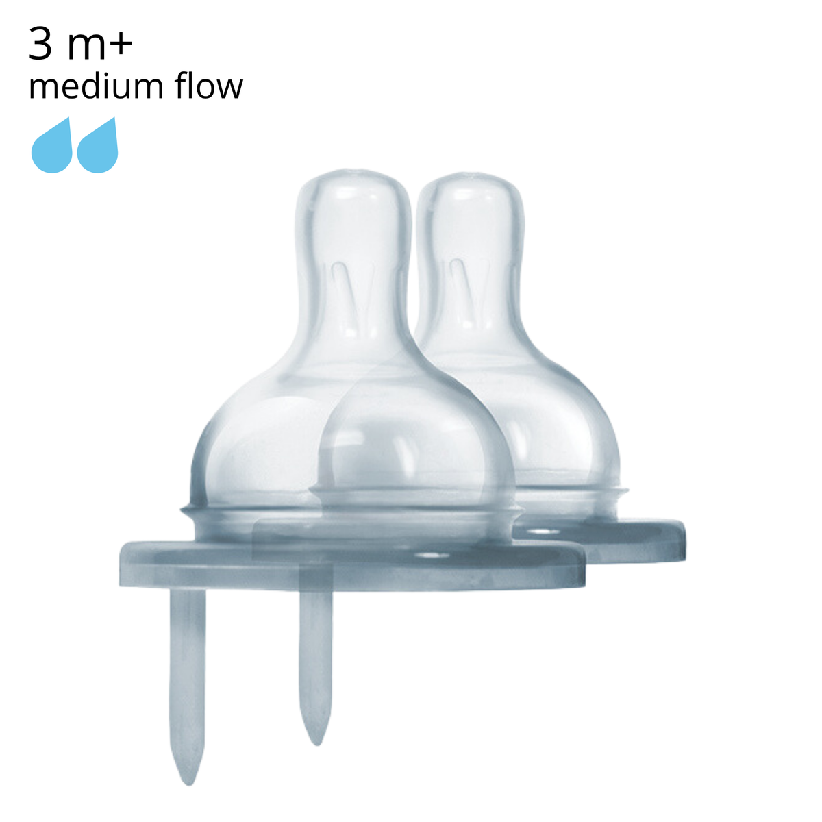 Pura Kiki Dinapp 2-pack (3 m+/medium flow)