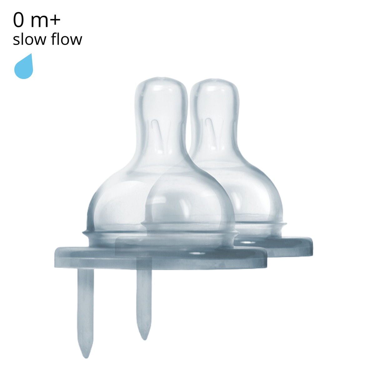 Pura Kiki Dinapp 2-pack (0 m+/slow flow)