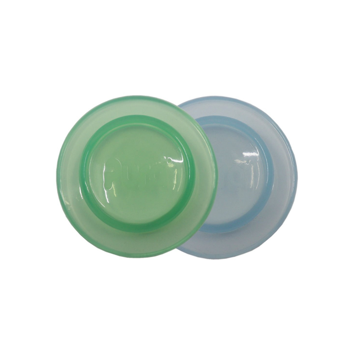 Pura  Forseglingsskiver i silikone 2-pak / mint & moss